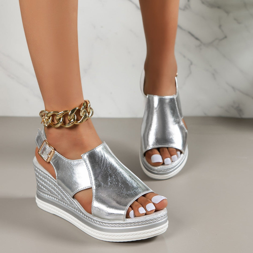 Trudy - Metallic Comfort Women's Sandals