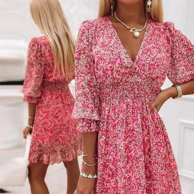 Ally - Elegant Floral Dress