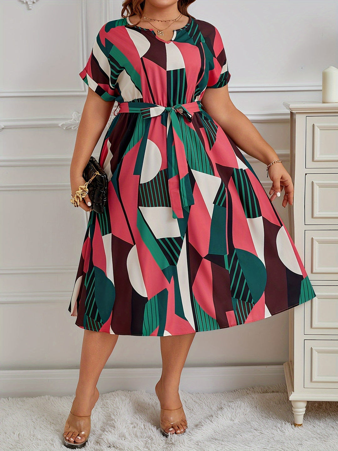 Bobbi | Plus size tropical dress