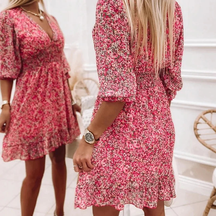 Ally - Elegant Floral Dress