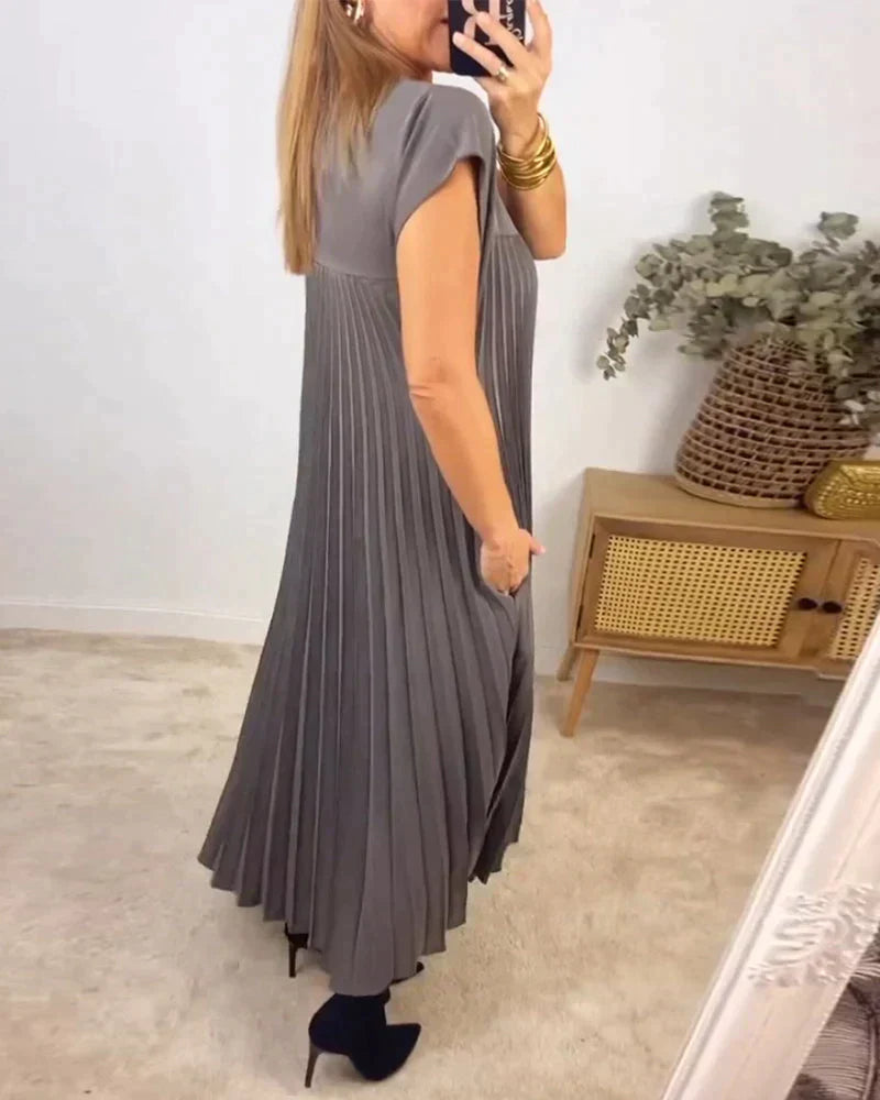 Alyssa - Pleated Chic Dress