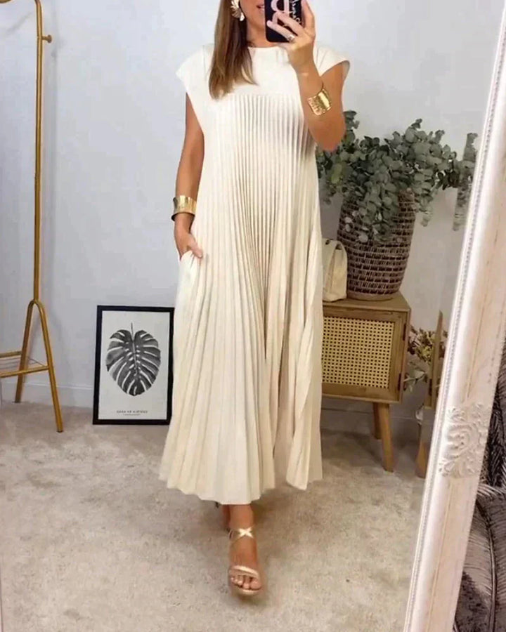 Alyssa - Pleated Chic Dress