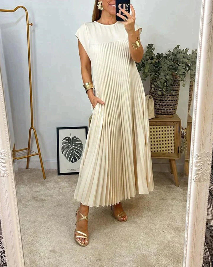 Alyssa - Pleated Chic Dress