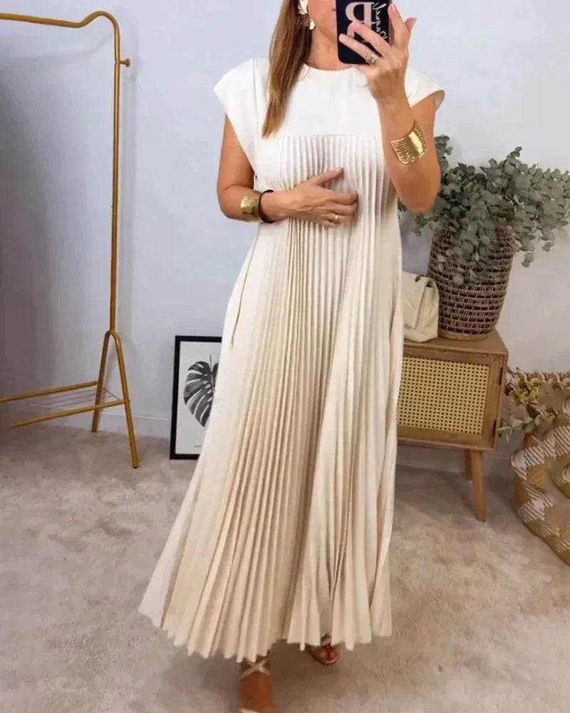 Alyssa - Pleated Chic Dress