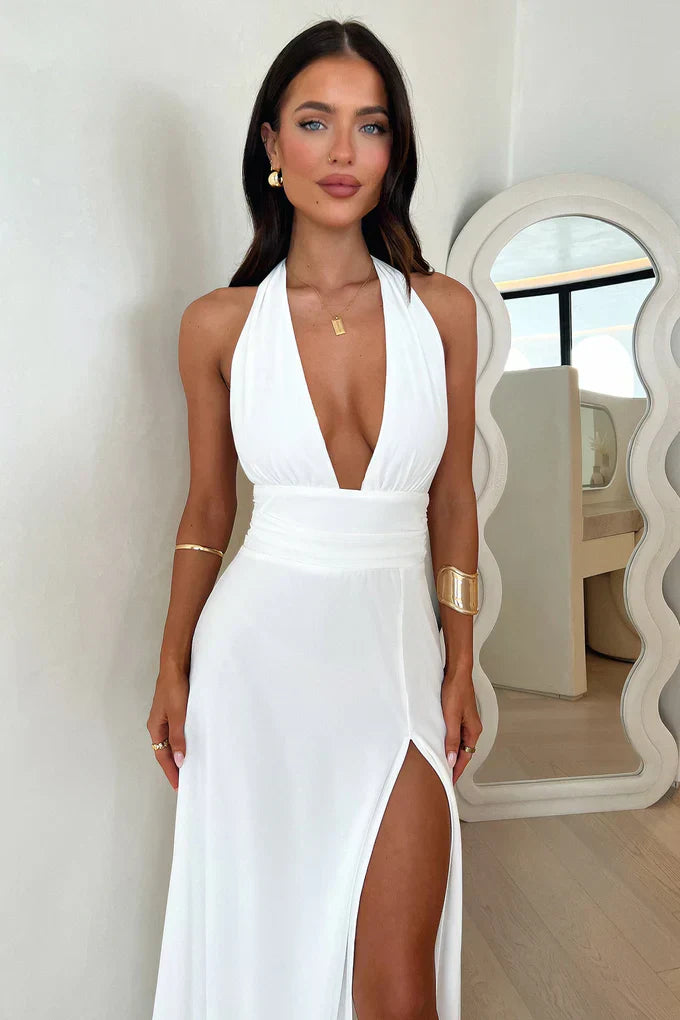 HAILEY - Halter Maxi Dress