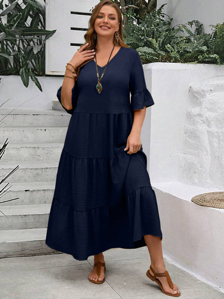 Nena | Plus size V-neck dress