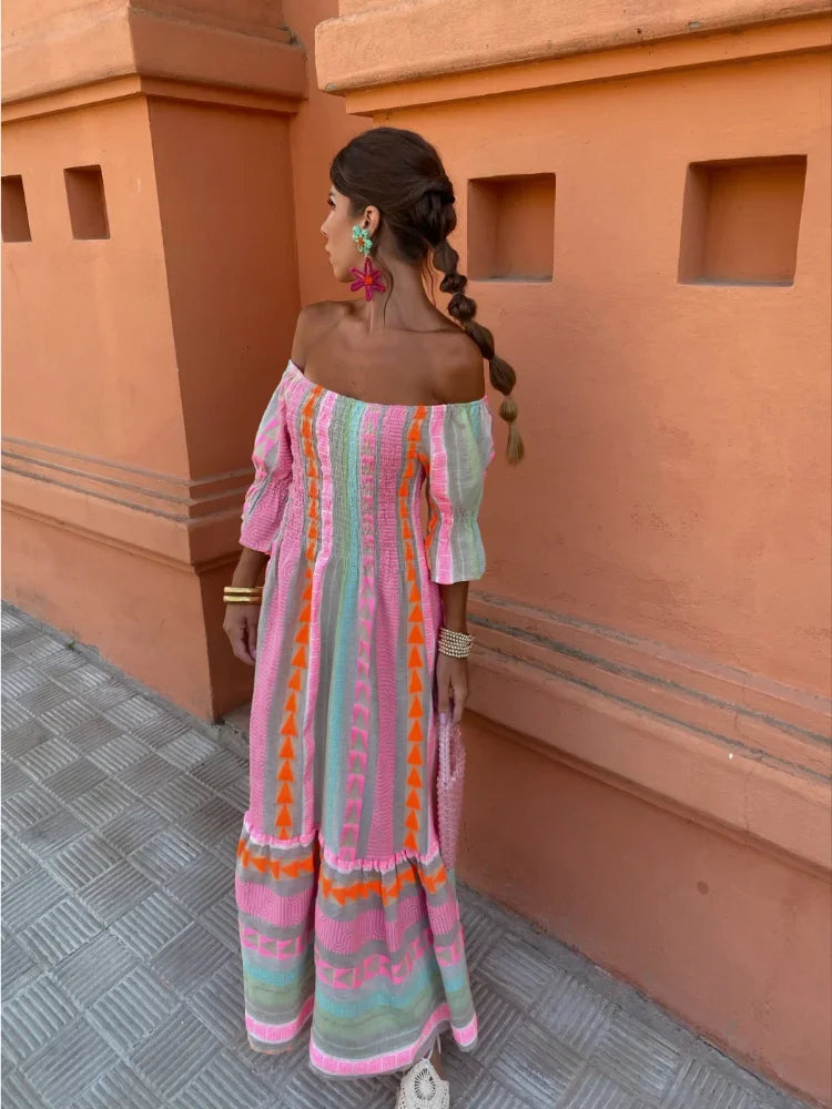 Amaya™ Patchwork Maxi Dress