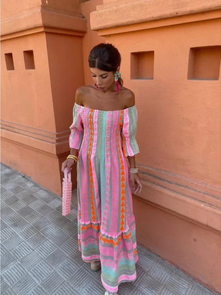 Amaya™ Patchwork Maxi Dress