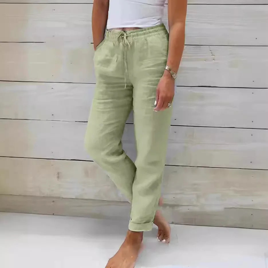 Cleo™ High-Waist Linen Pants