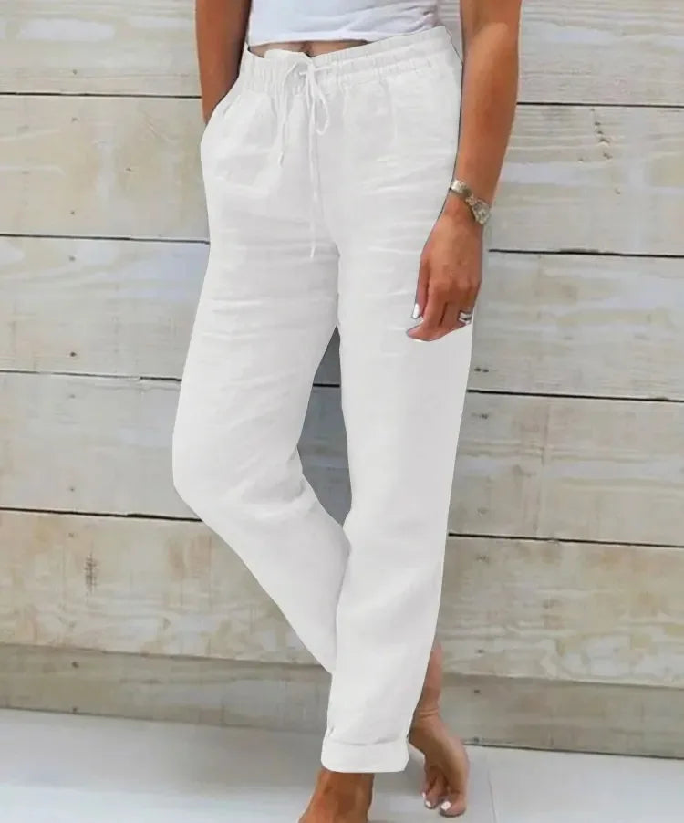 Cleo™ High-Waist Linen Pants