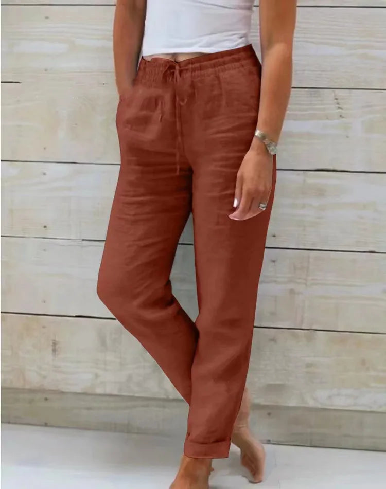 Cleo™ High-Waist Linen Pants