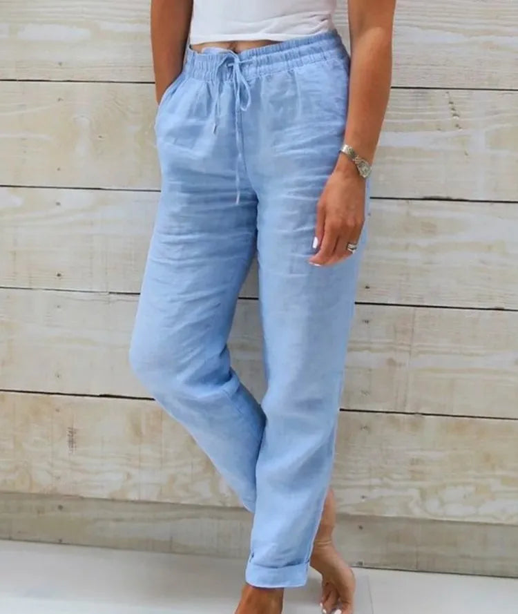 Cleo™ High-Waist Linen Pants