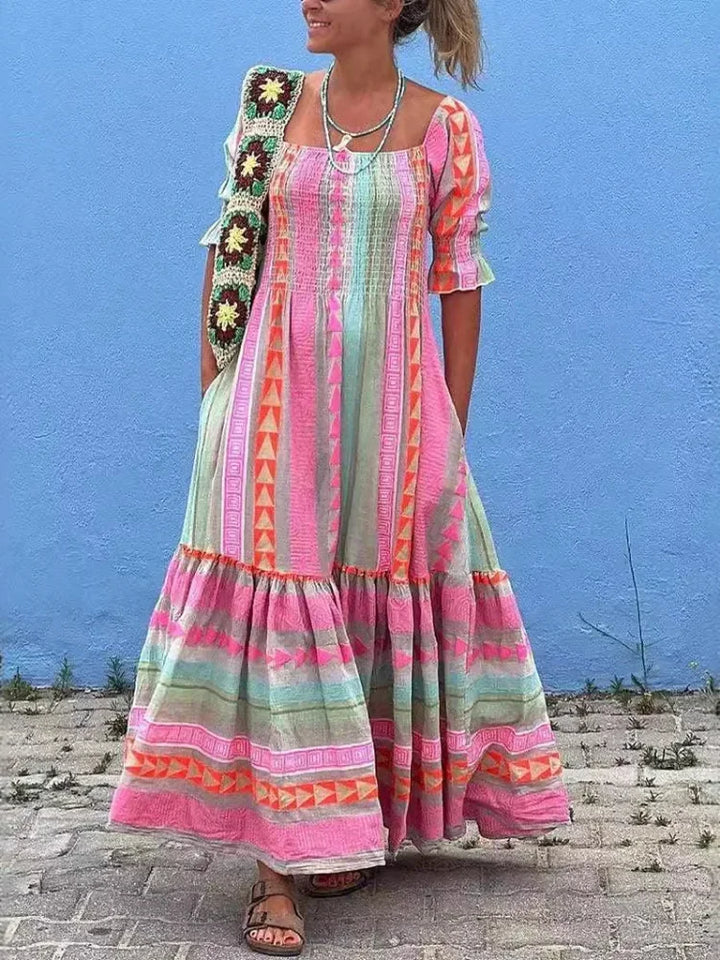 Amaya™ Patchwork Maxi Dress