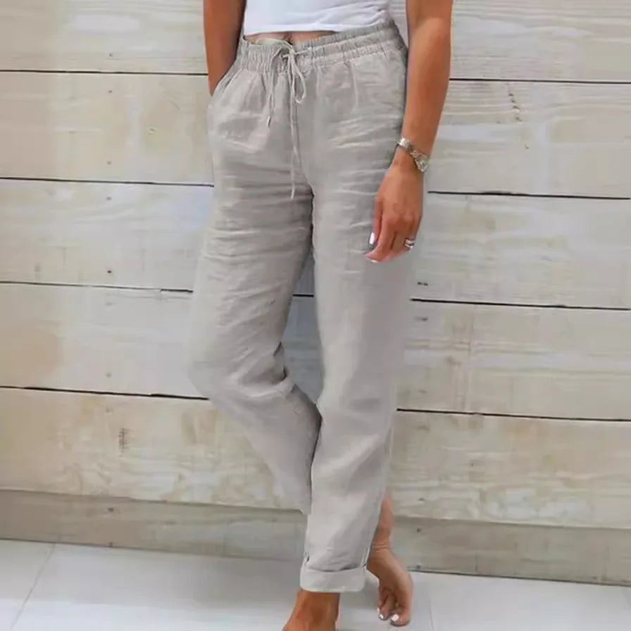 Cleo™ High-Waist Linen Pants