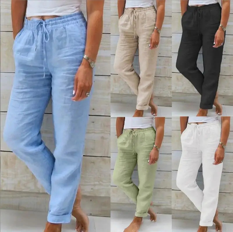 Cleo™ High-Waist Linen Pants