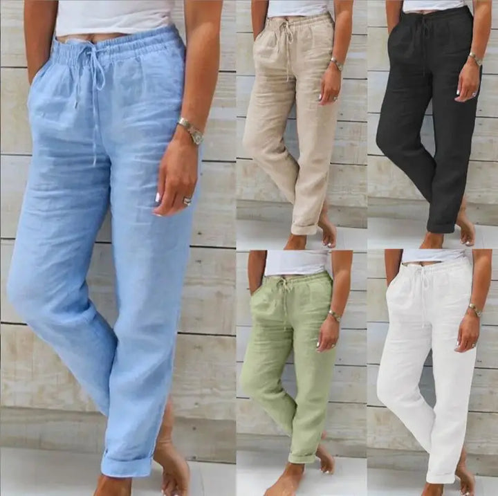 Cleo™ High-Waist Linen Pants