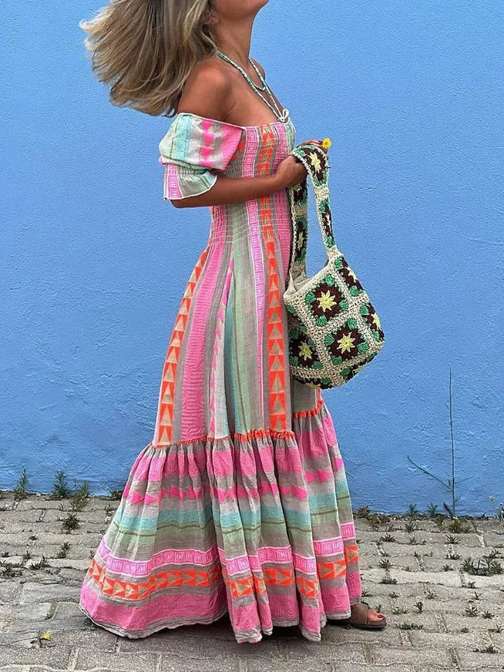 Amaya™ Patchwork Maxi Dress