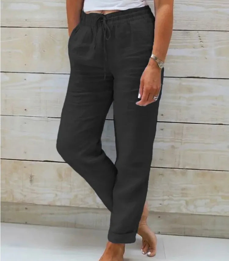 Cleo™ High-Waist Linen Pants