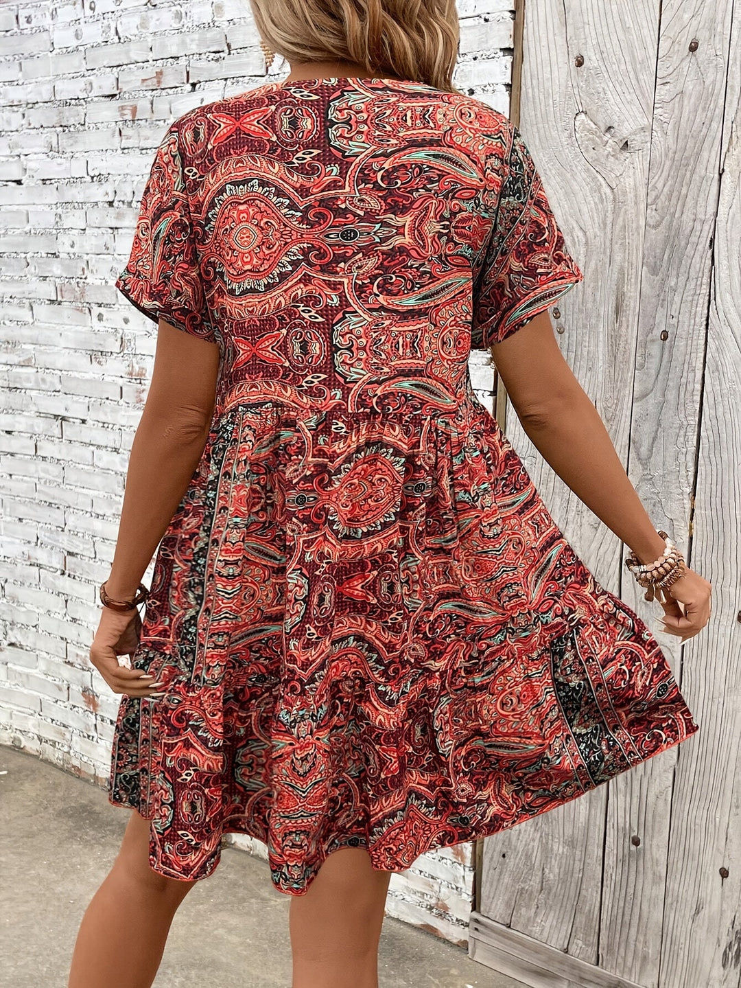 Sabrina | Plus size short sleeve dress