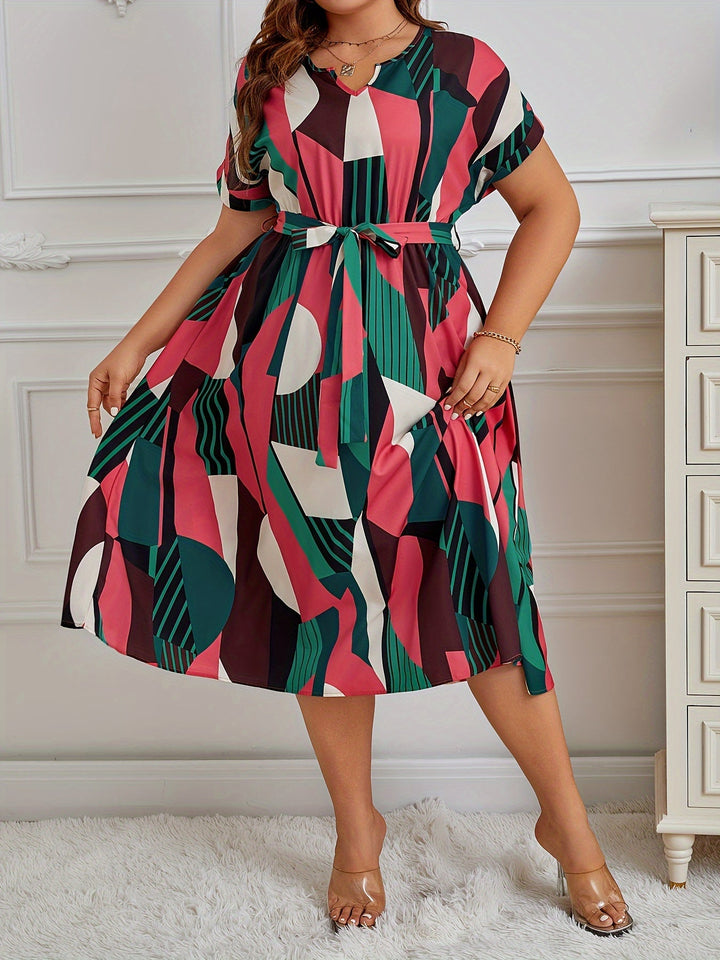 Bobbi | Plus size tropical dress