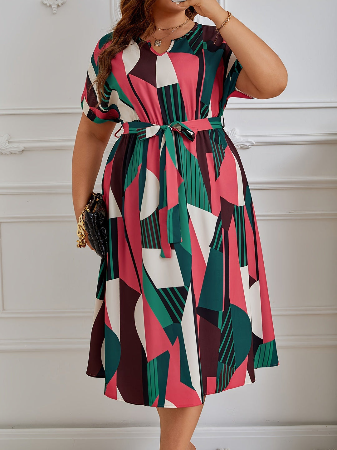 Bobbi | Plus size tropical dress