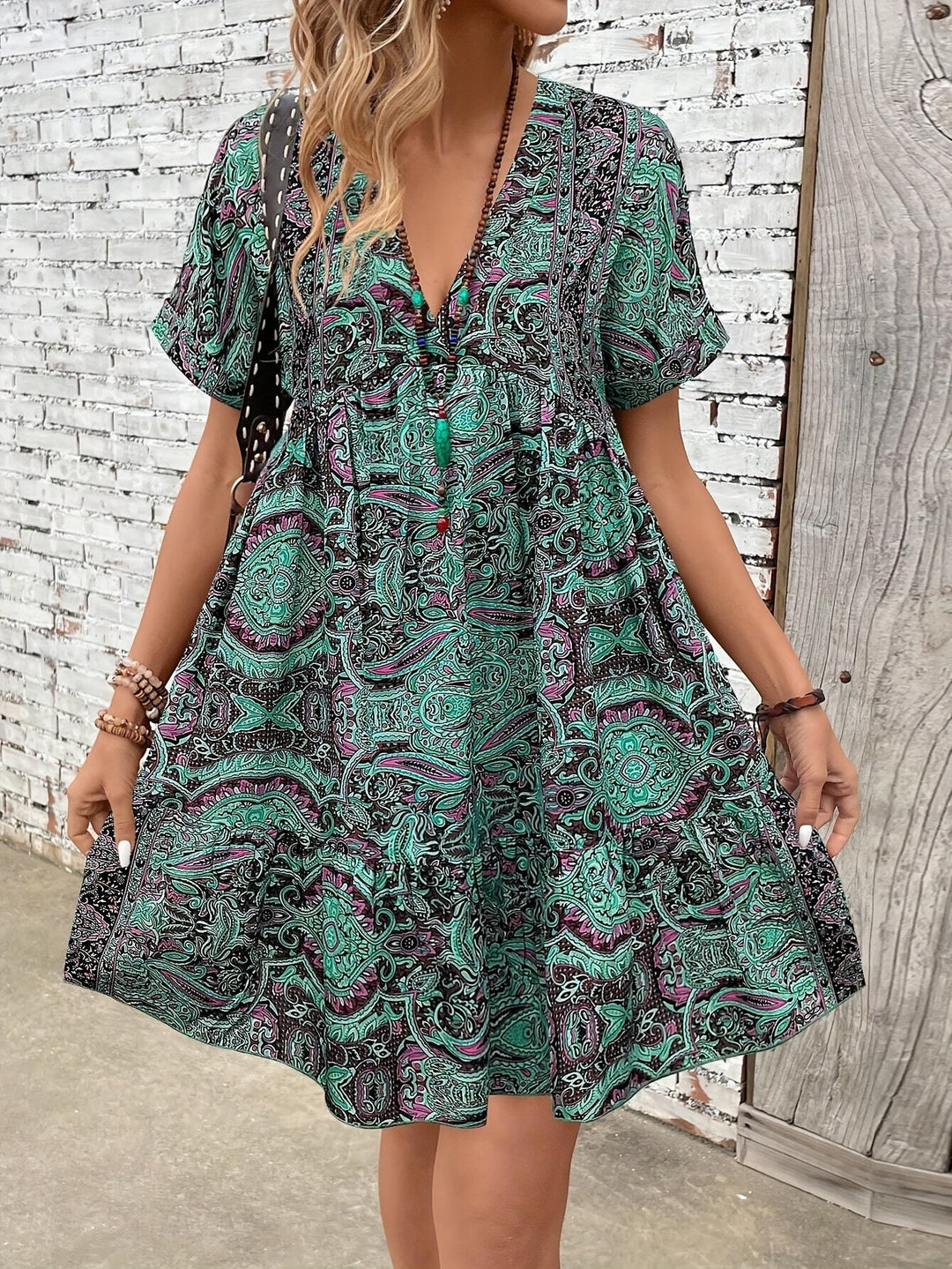 Sabrina | Plus size short sleeve dress