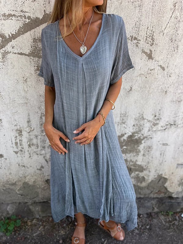 Kathy's Favourite - V-Neck Midi Dress